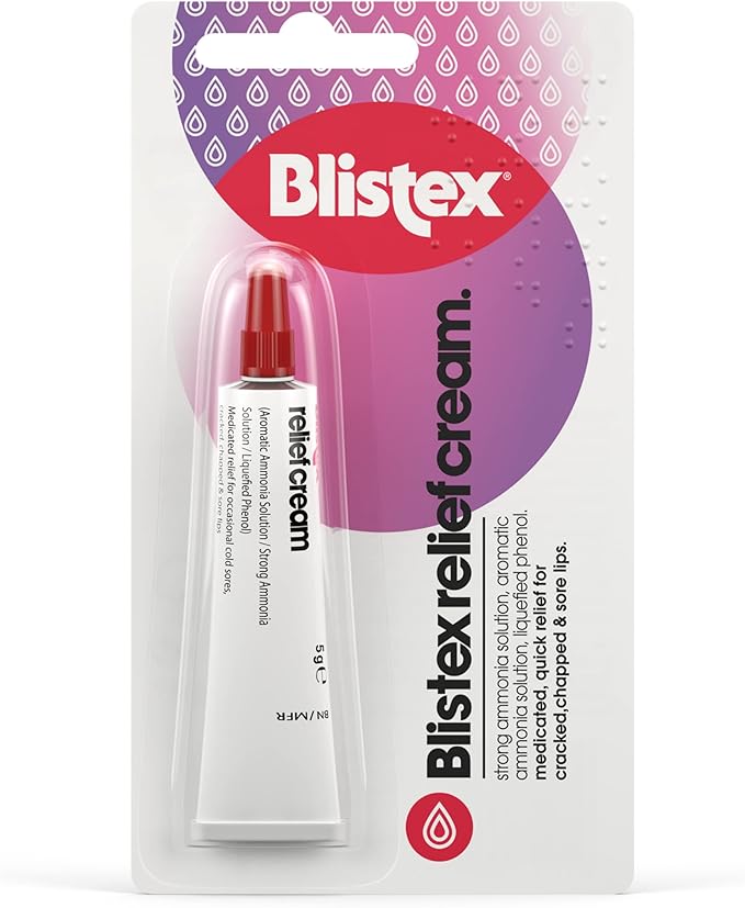 Blistex Relief Cream UK packaging and tube